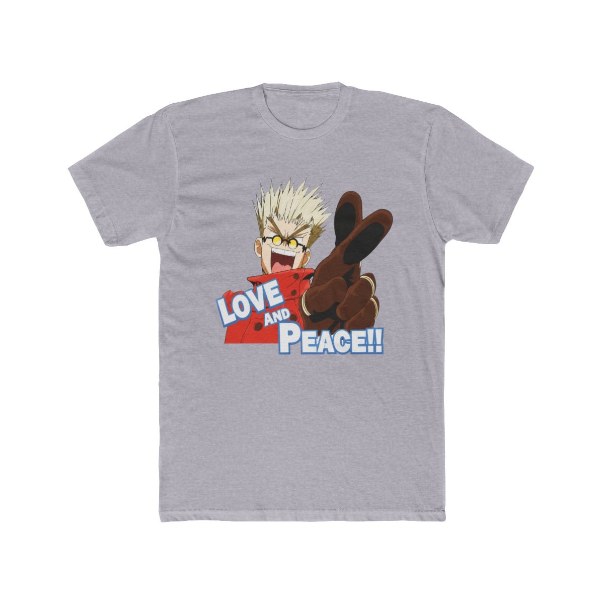 Trigun Love And Peace Girls T Shirt - alternate angle 3, merchandise