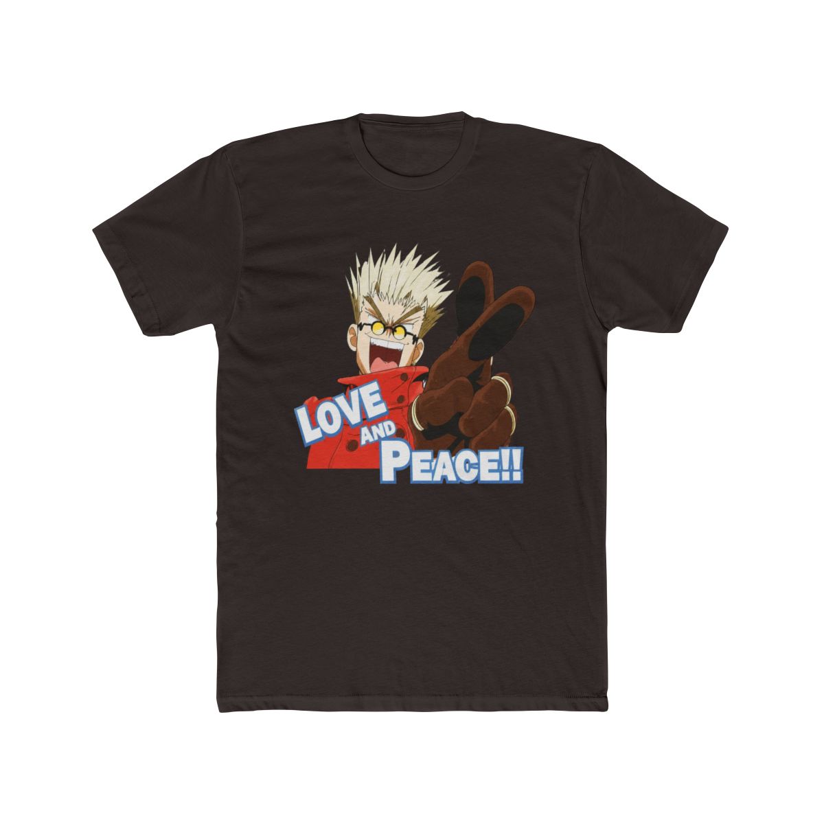 Trigun Love And Peace Girls T Shirt - alternate angle 2, merchandise