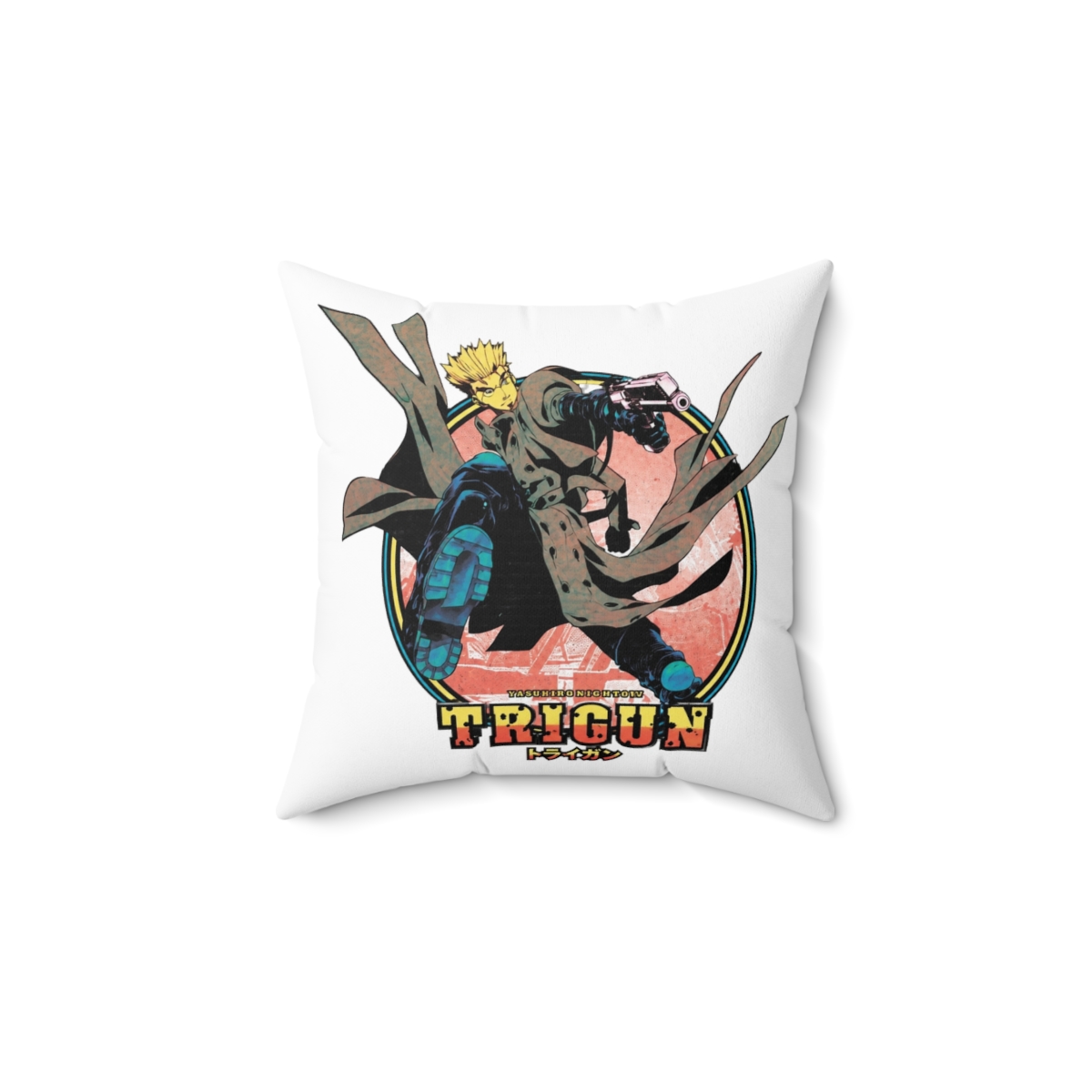 Hot Trigun Vash The Stampede Throw Pillow - alternate angle 1, merchandise