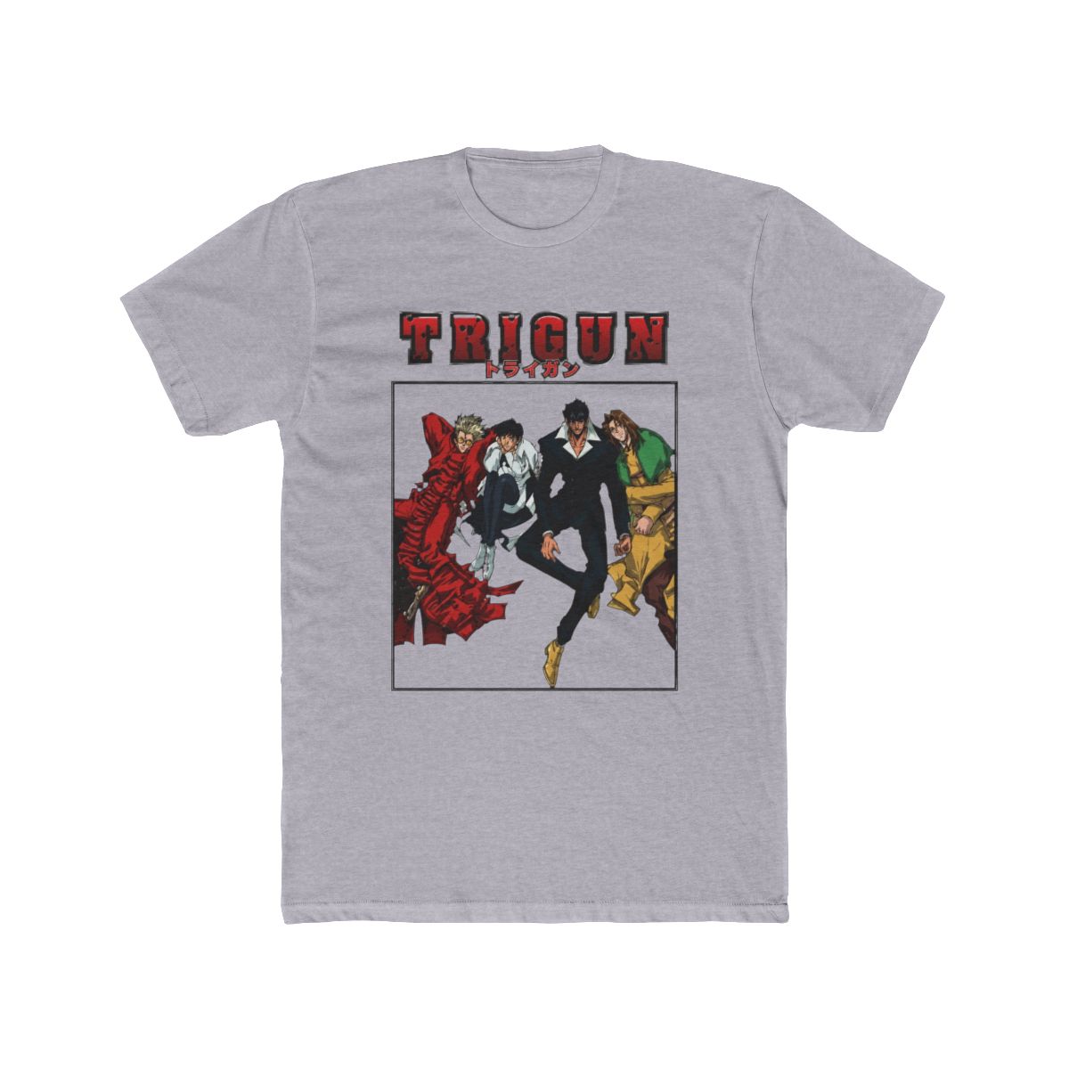 Trigun Vash Meryl Nicholas and Milly Black T Shirt - alternate angle 3, merchandise