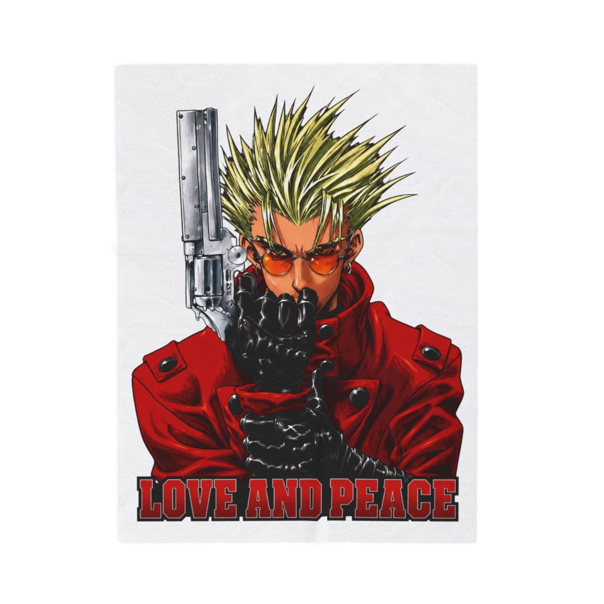Great Eastern Entertainment Trigun - VASH The Stampede Sublimation Throw Blanket 46" W x 60" H
